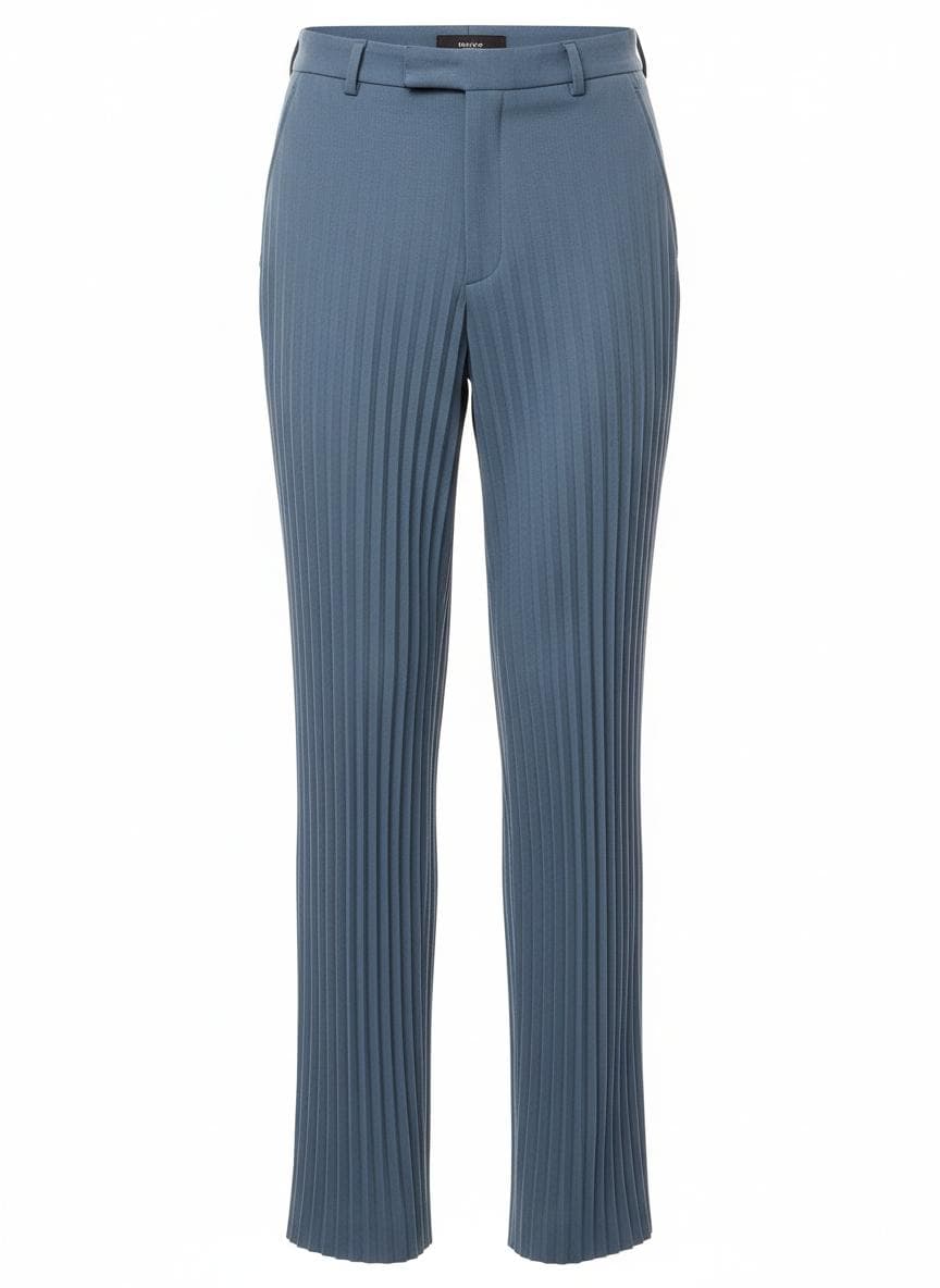 Knife-Pleat Trouser in Slate