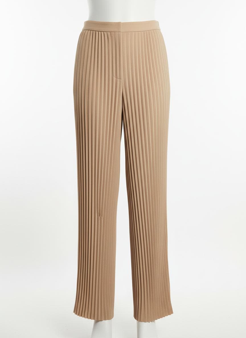 Knife-Pleat Trouser in Sand