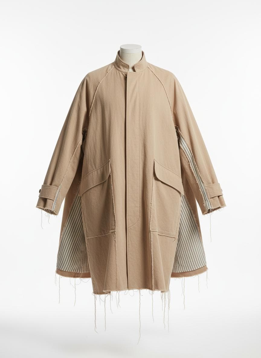Deconstructed Field Coat in Sand