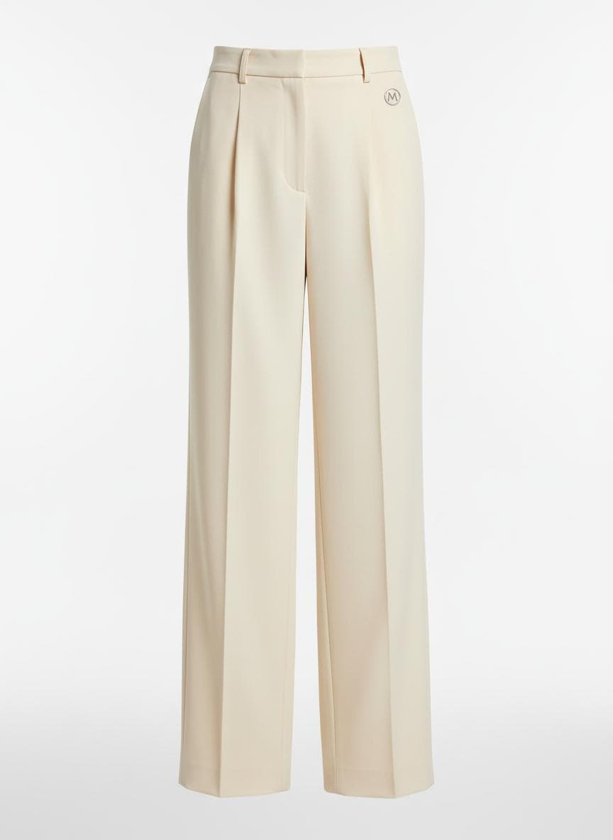 Wide-Leg Precision Trouser in Ivory