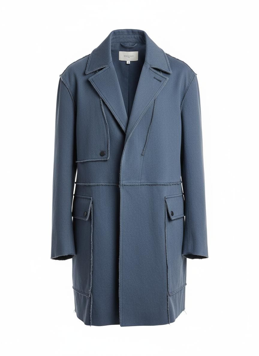 Deconstructed Field Coat in Slate