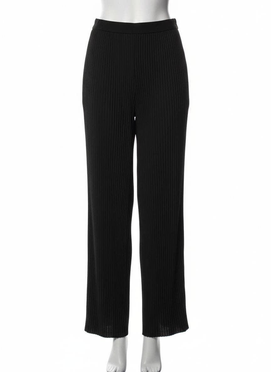Knife-Pleat Trouser in Onyx